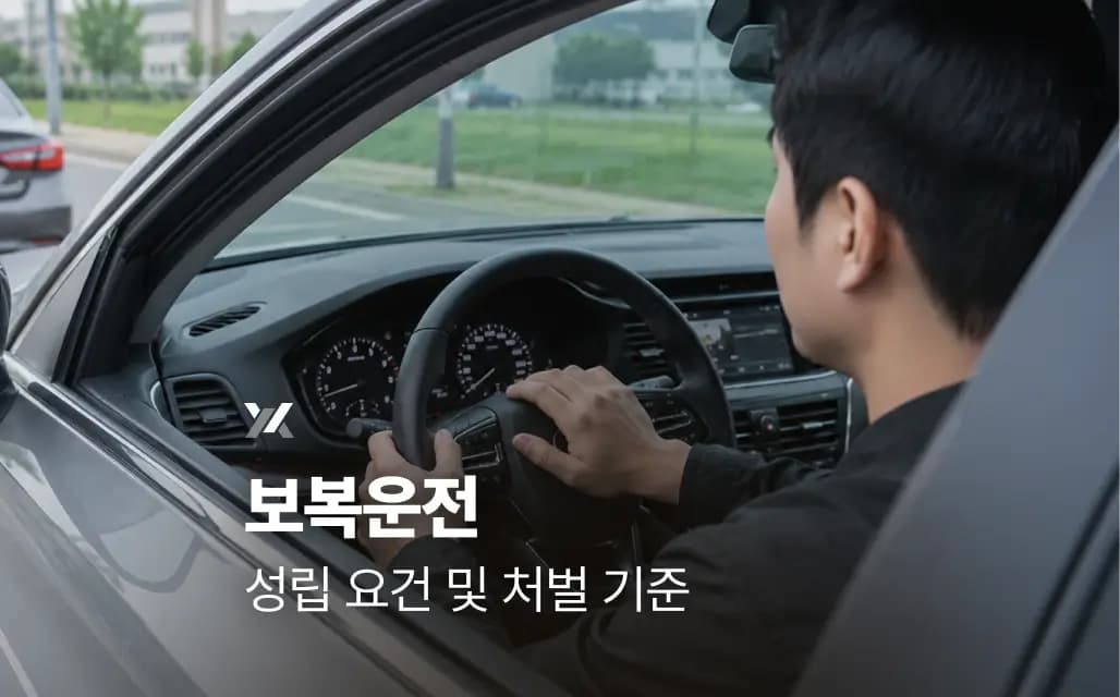 보복운전 성립 요건 및 처벌 기준