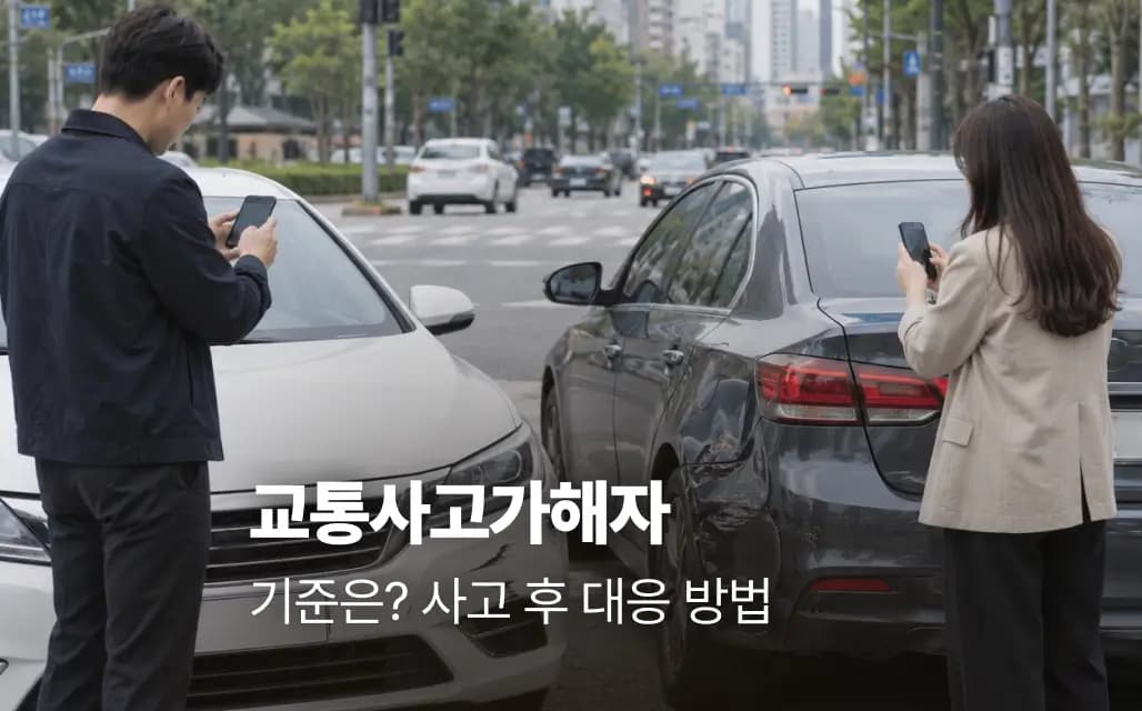 교통사고가해자 기준은? 사고 후 대응 방법