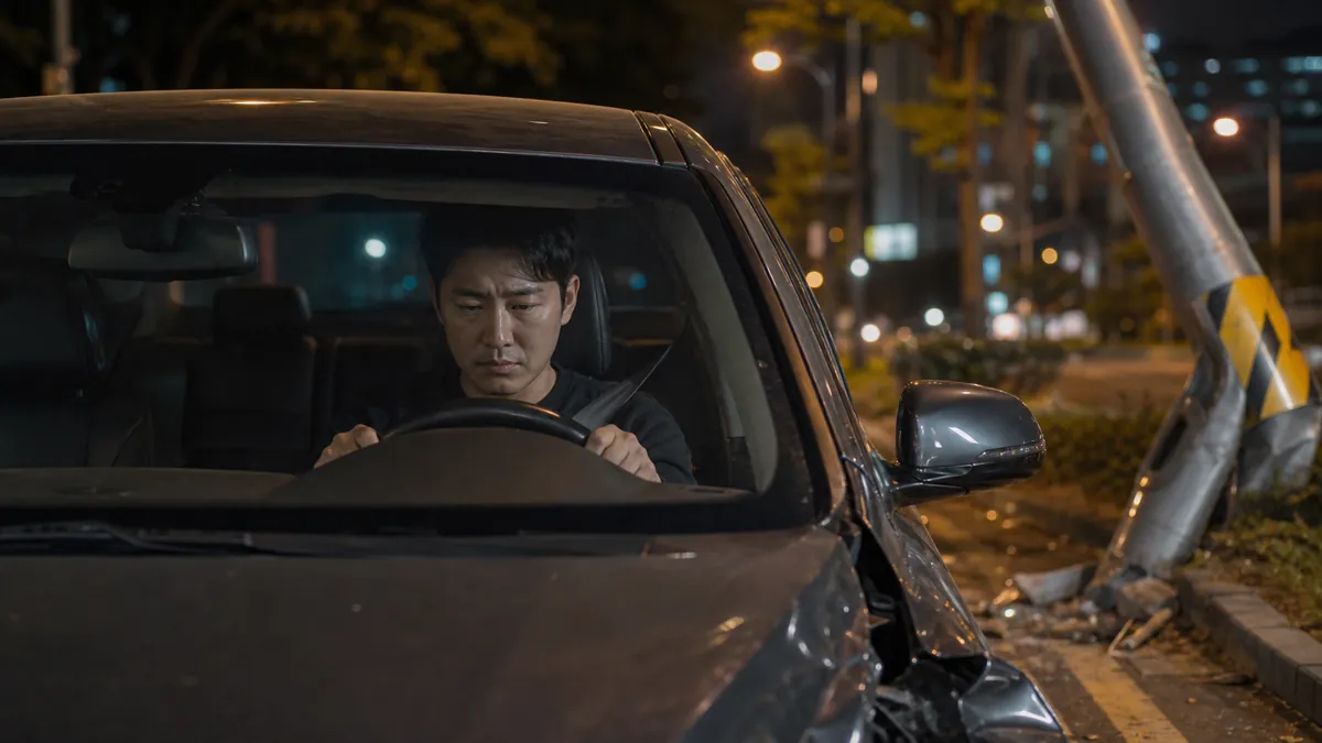 음주운전 재범과 가로등 충돌 사고로 집행유예 양형 대응