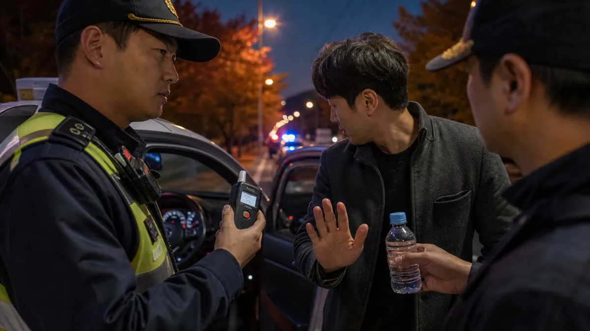 음주측정거부와 경찰관 공무집행방해 혐의에 대응한 의뢰인 사례