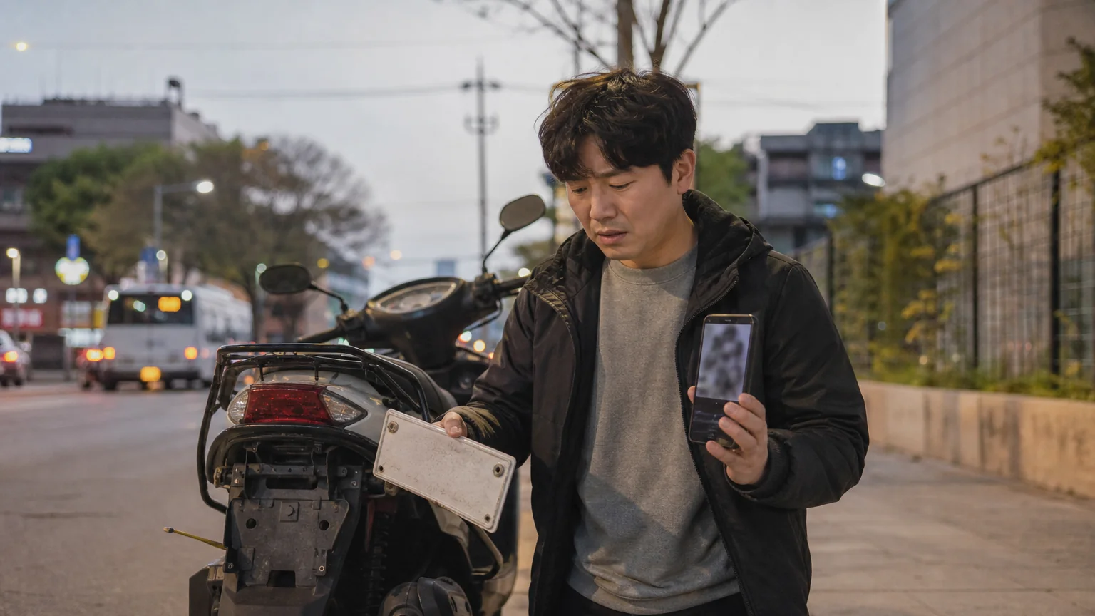 번호판 분리 운행으로 자동차관리법위반 혐의를 받은 경위